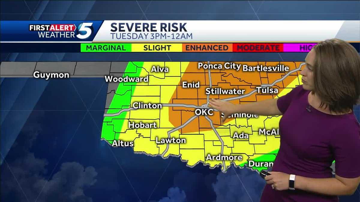 TIMELINE: Severe storms return Tuesday, bring risk of hail, tornadoes ...