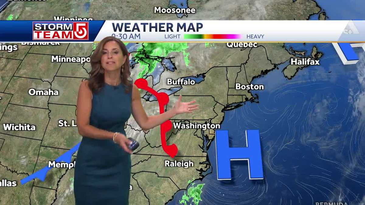 Video: Steady rain, gusty winds for part of weekend