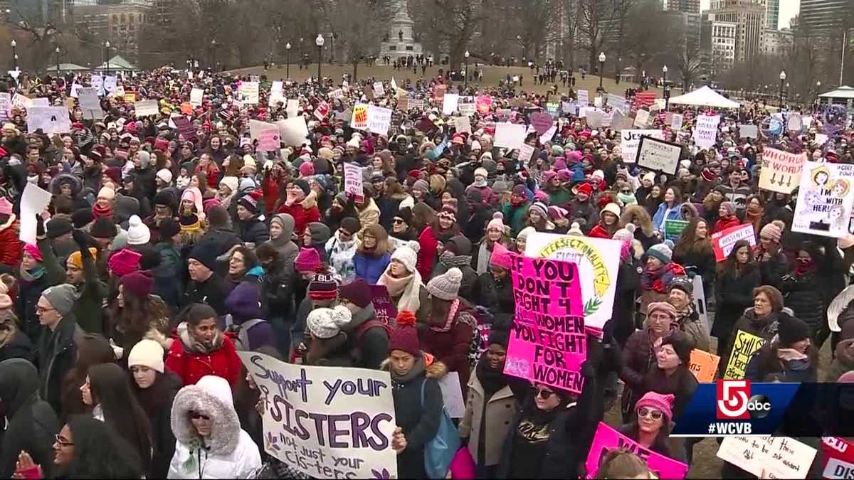 Women's March held in Boston Common, with different tone