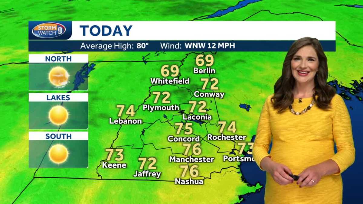 Watch: Mostly sunny with some fair weather clouds today