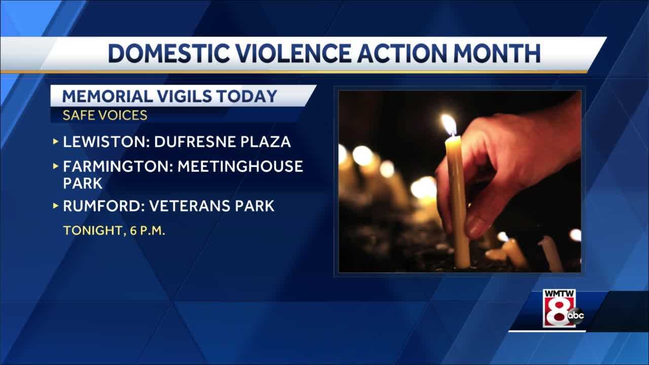 Memorial Vigils Held Today For Domestic Violence Action Month