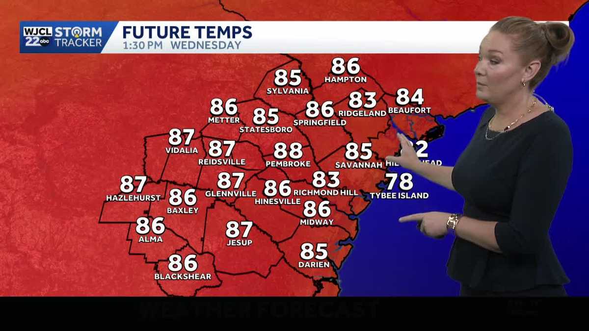 Rain chances ramping up as we head into the weekend in Georgia and South Carolina
