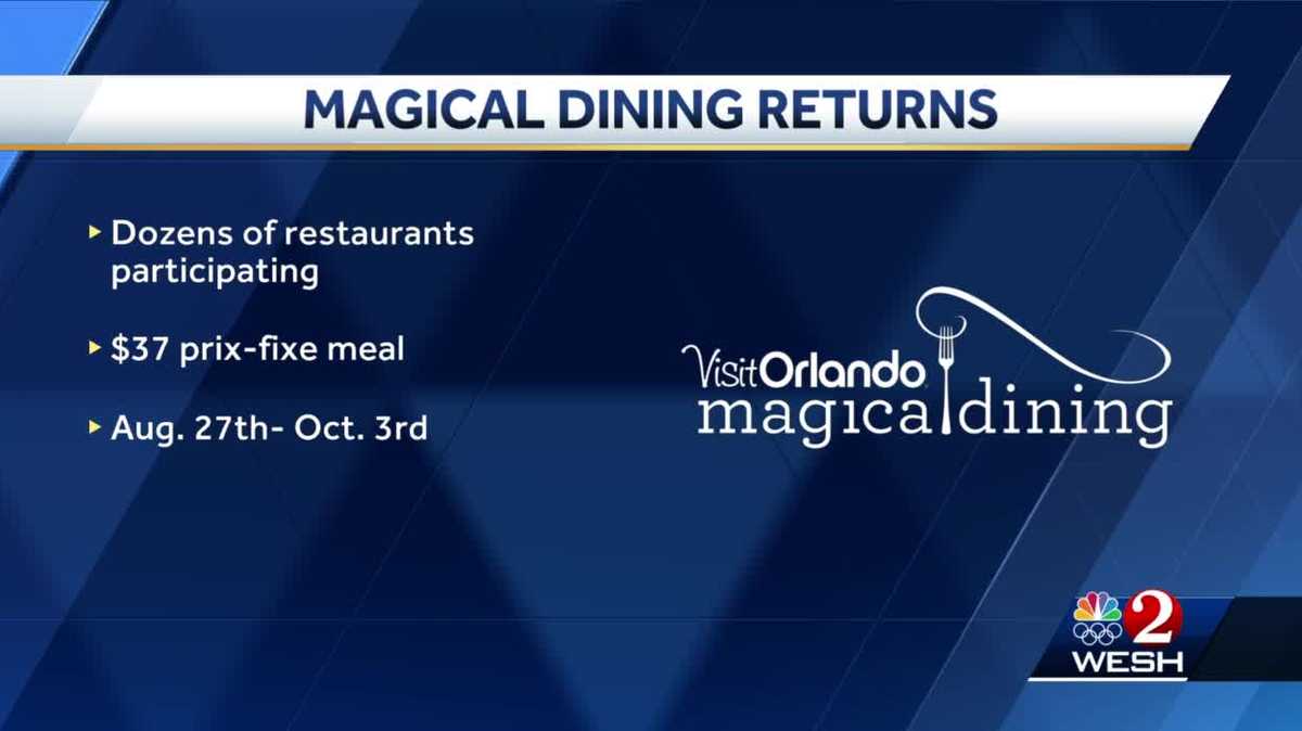 Magical Dining returns to Central Florida