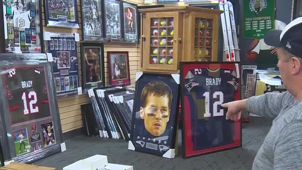 Tom Brady memorabilia red hot following retirement announcement