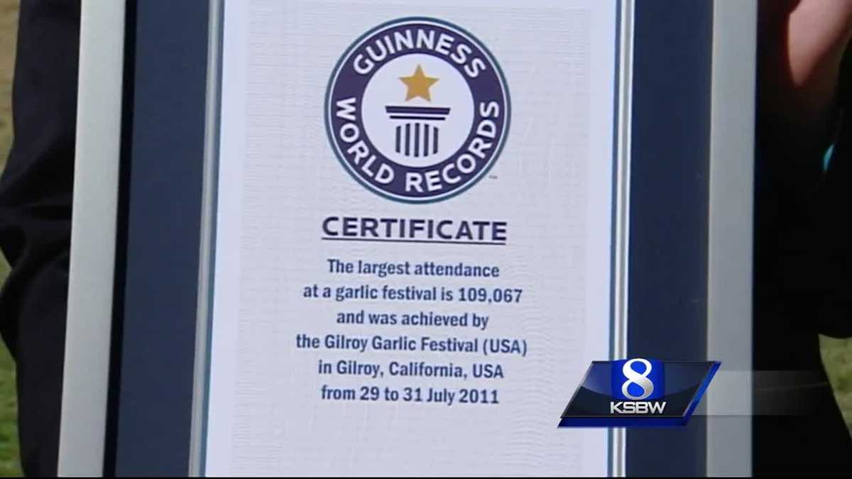 Gilroy Garlic Festival wins world record for largest attendance at a ...