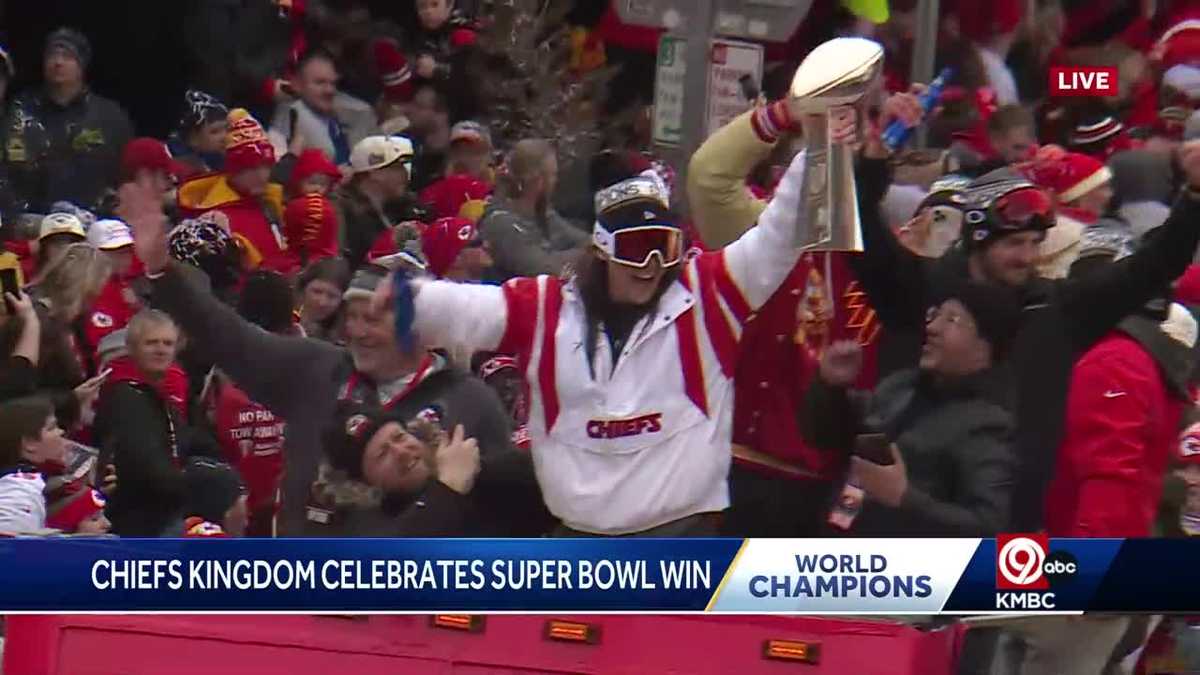 VIDEO: Chiefs punter does a beer luge off Lombardi Trophy