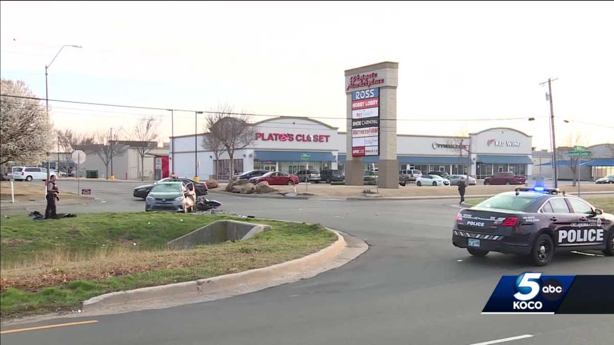 Two people hospitalized after crash involving motorcycle - KOCO