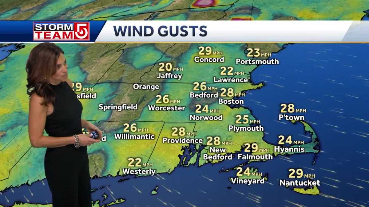 Video: Gusty winds with temps in 40s