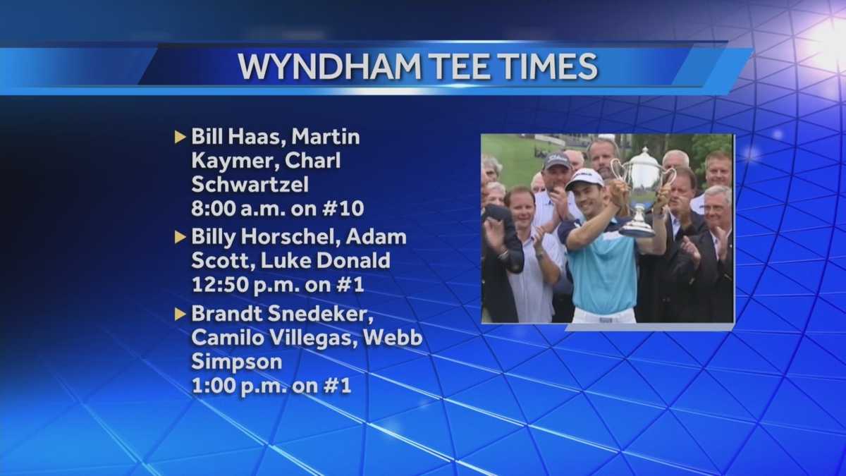 Wyndham Championship round up and tee times