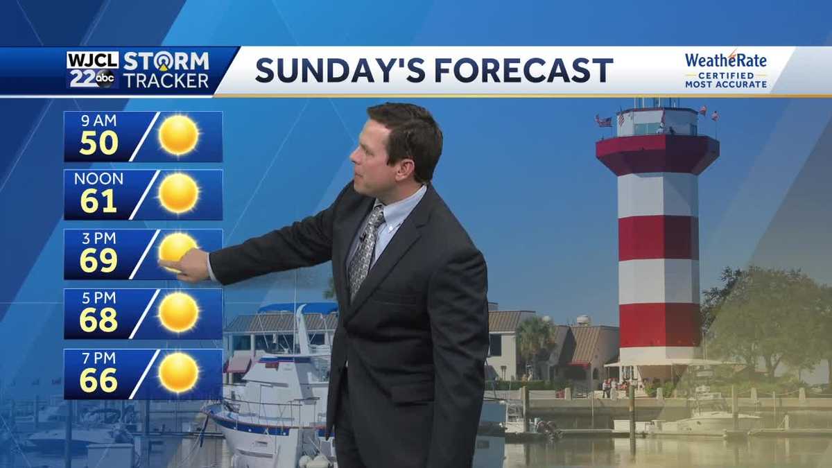 More sunshine for Sunday with a breezy afternoon - WJCL