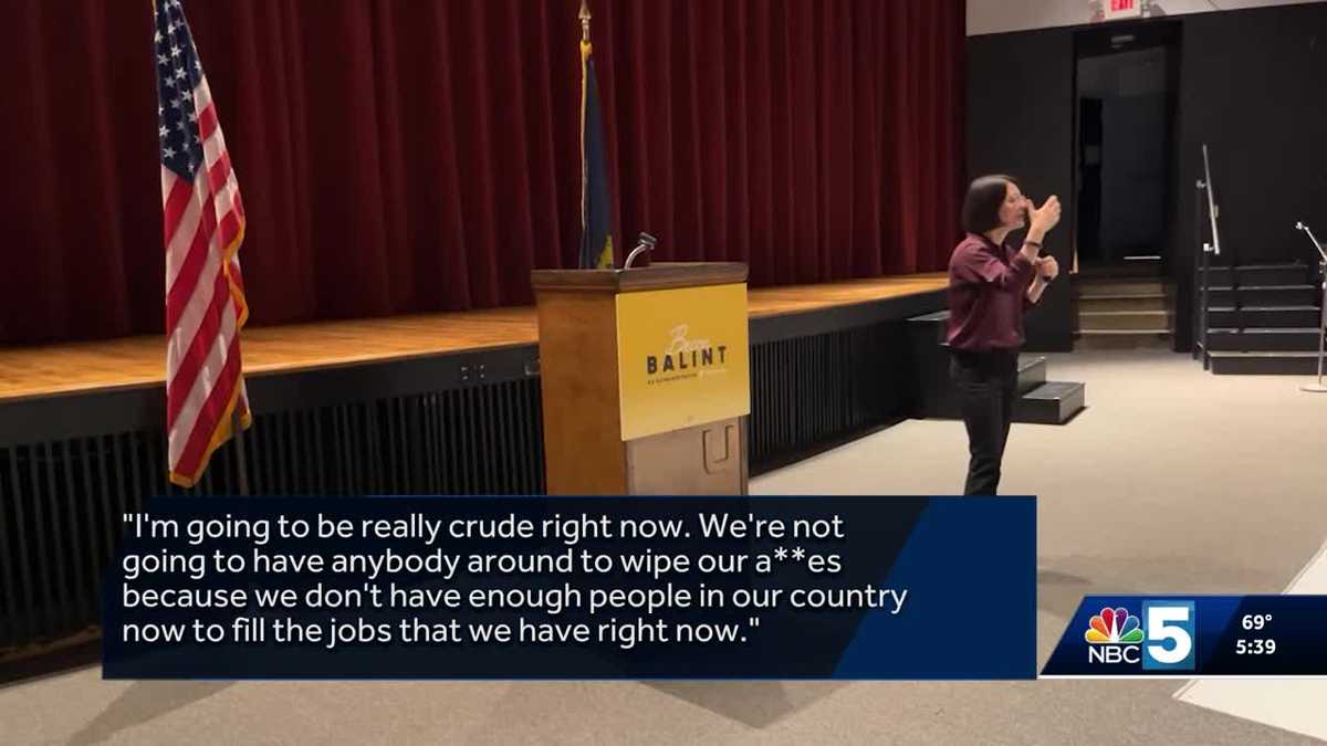 Rep. Balint responds to criticism of 'crude' remark in town hall meeting