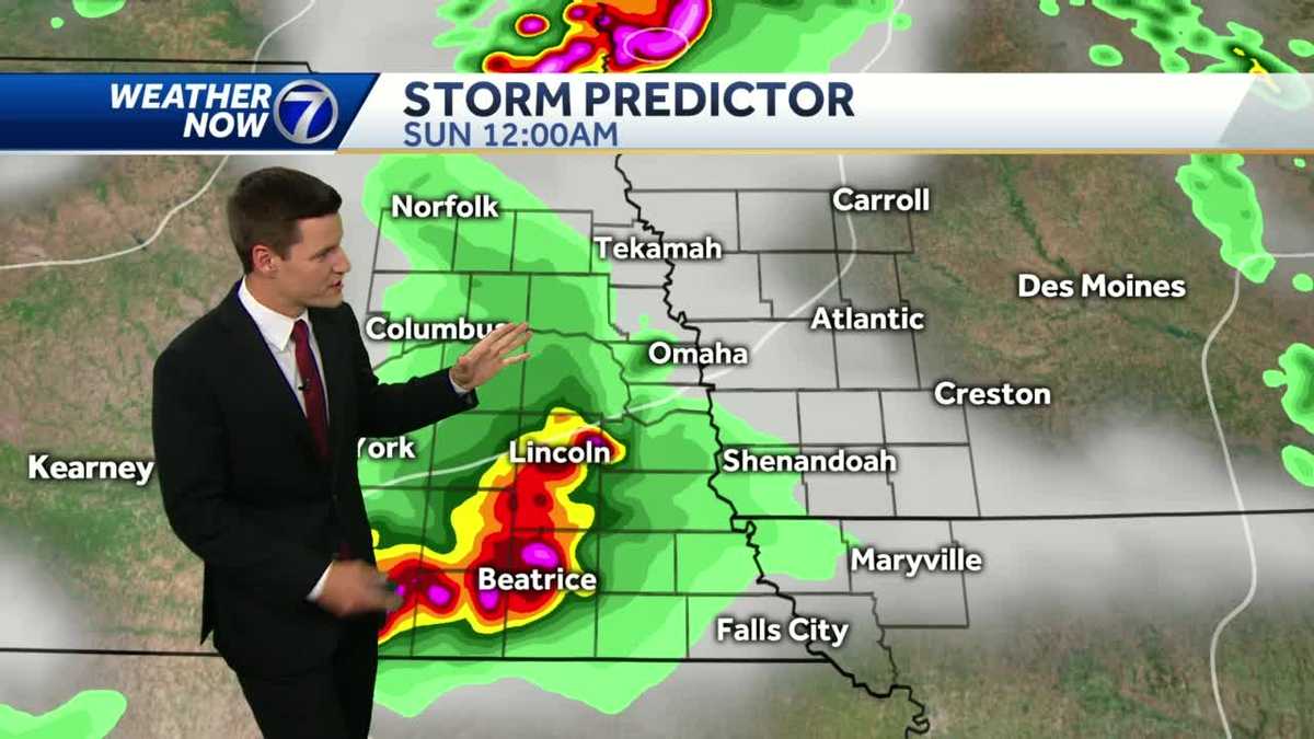 Warm and muggy evening with storms possible overnight