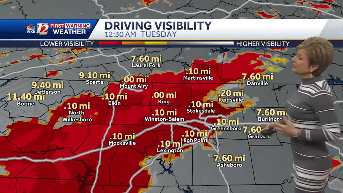 WATCH: Fog, clouds, and drizzle tonight into early Tuesday
