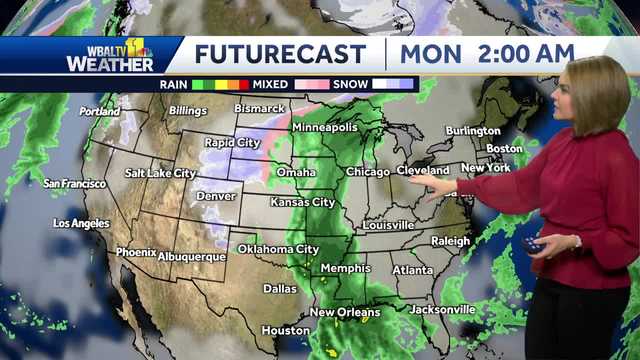 Ava's travel weather forecast