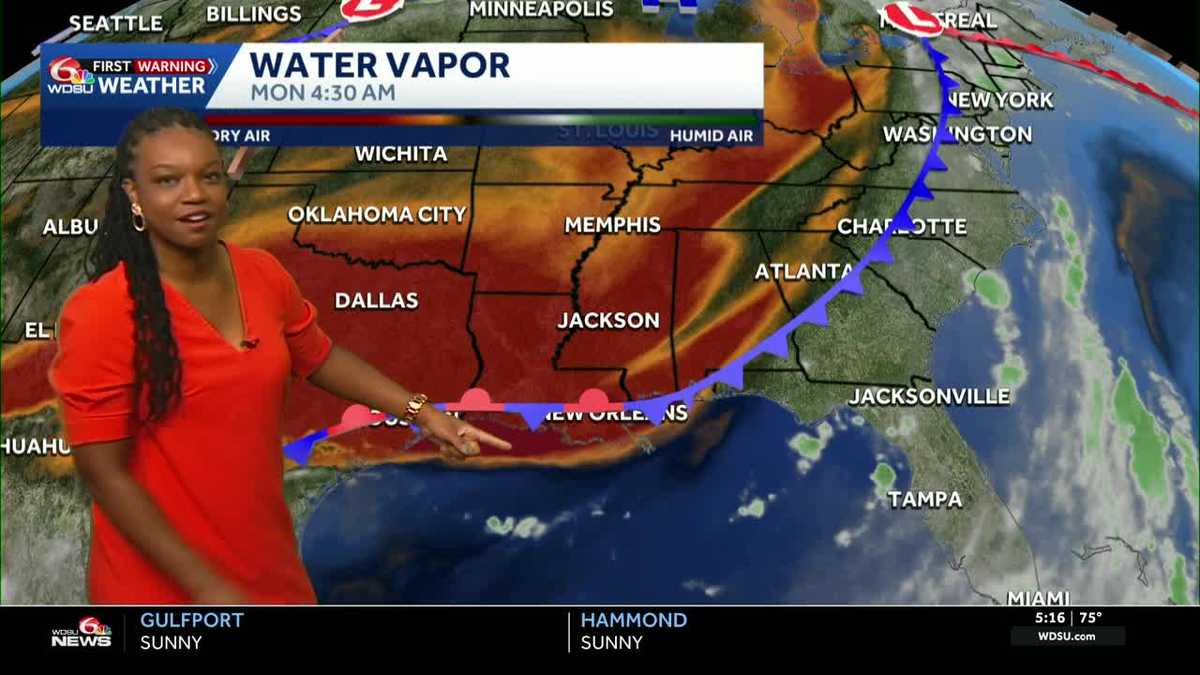 Slightly lower humidity to start the week before the oppressive heat returns midweek