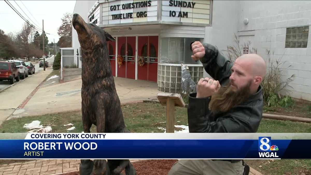 Artist creates new community landmark in Mt. Wolf