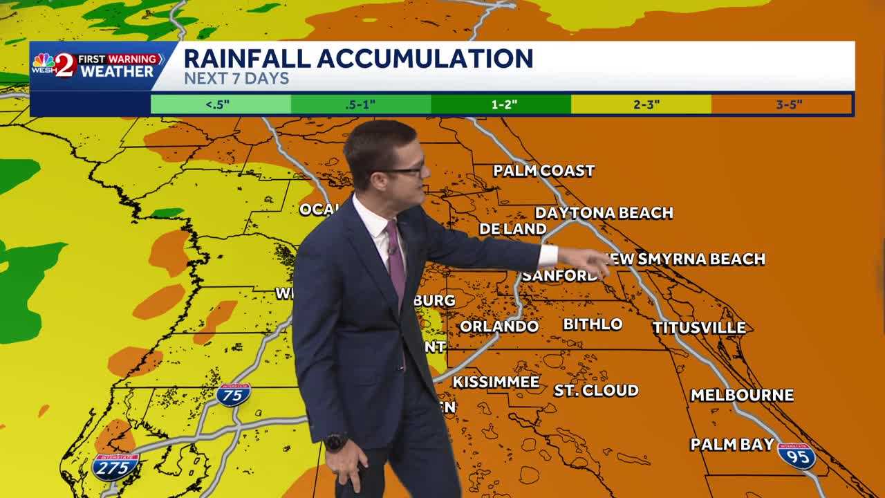 Rain chances rise Wednesday as wet pattern settles in