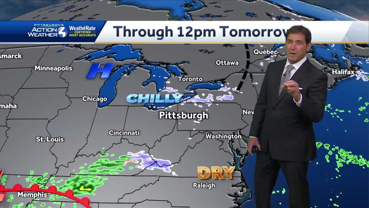Cloudy and chilly through much of the weekend