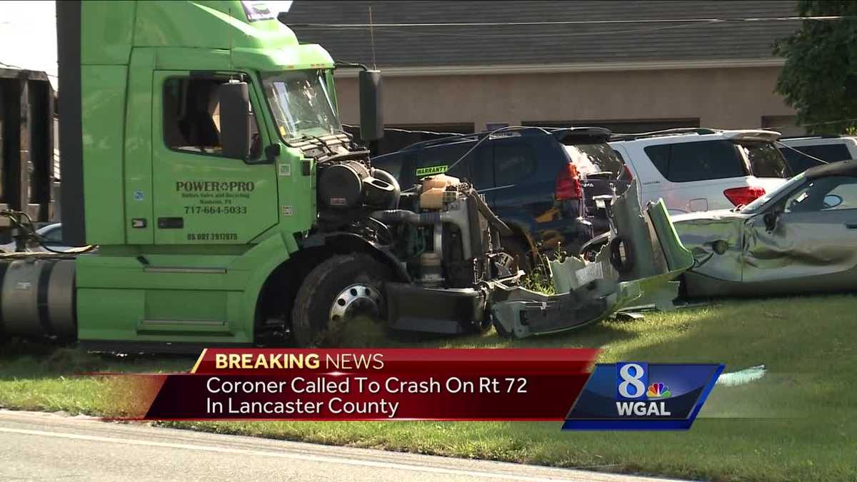 Car, tractortrailer collide on Route 72