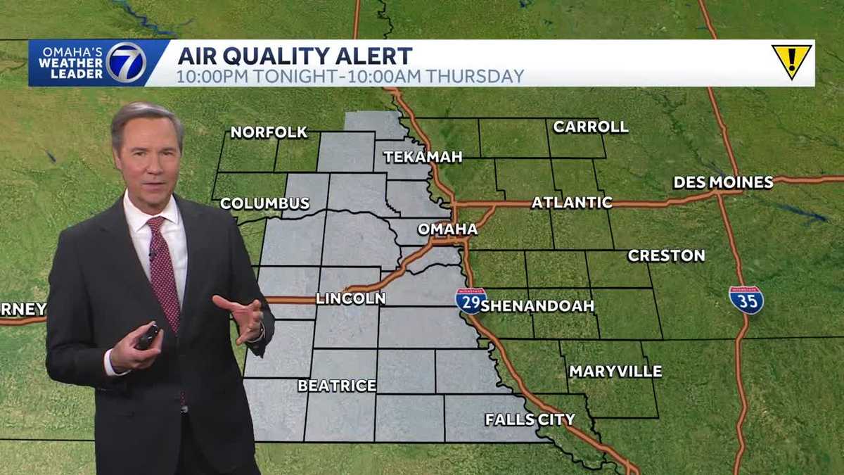 Air quality alert tonight for Omaha with mild temperatures - KETV