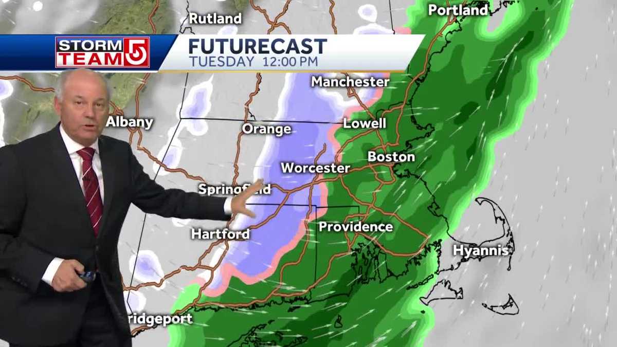 Video: Rain, snow to be followed by blast of cold air