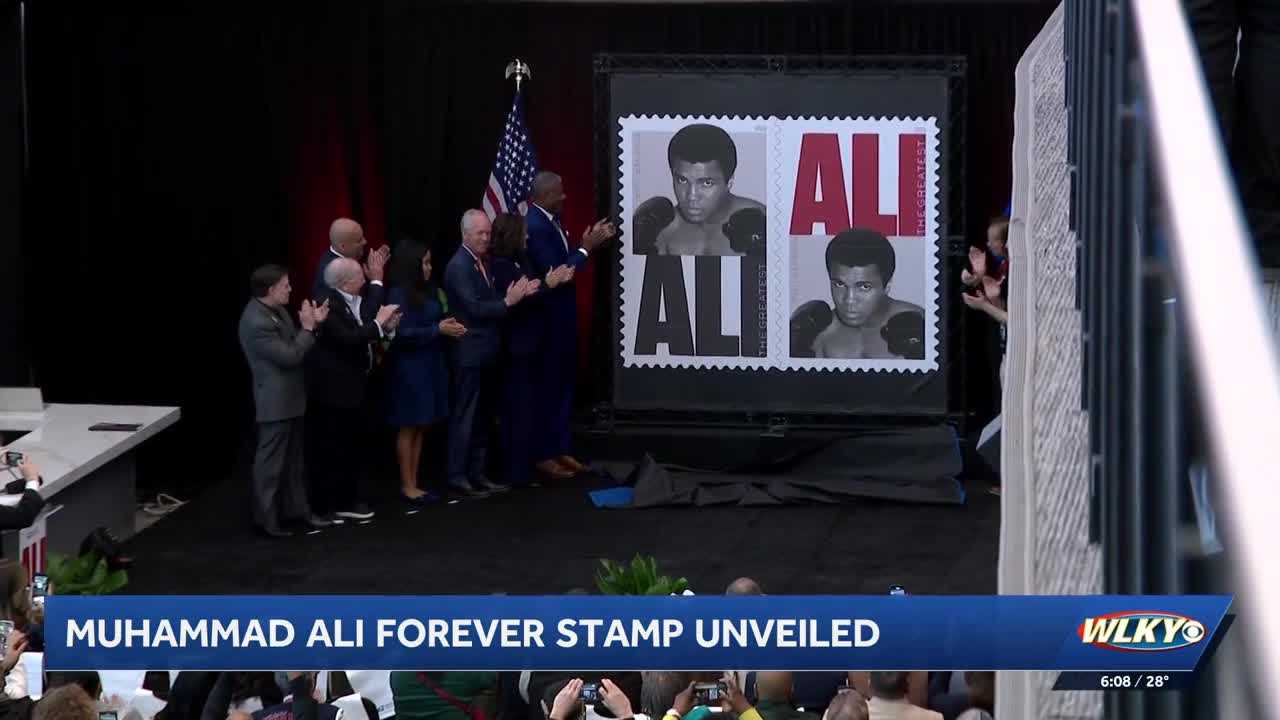 USPS unveils Muhammad Ali Forever stamp in his hometown as tribute to 'The Greatest'
