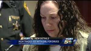 Mom accused of trafficking girl for heroin pleads guilty