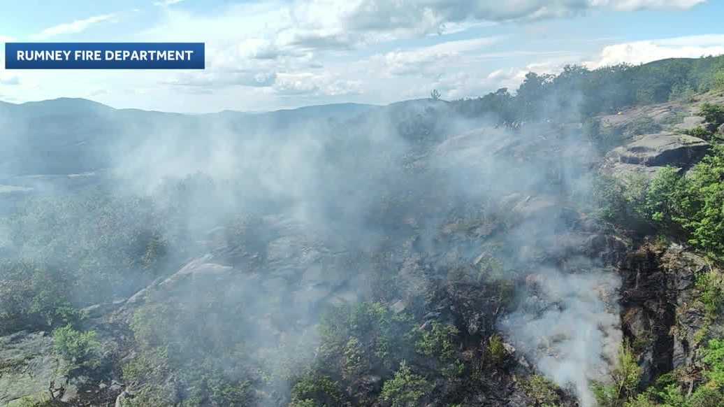 Fire crews continue to put out fire on Rumney mountain - WMUR