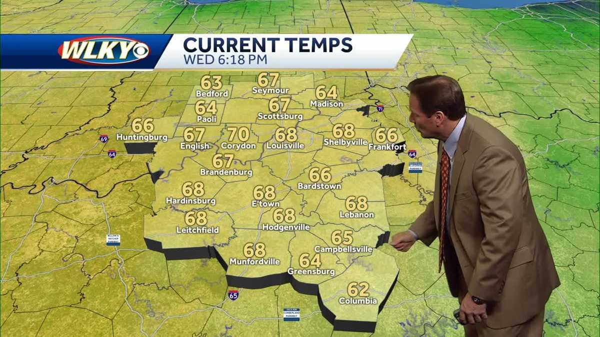 Nice weather on the way for this Wednesday evening