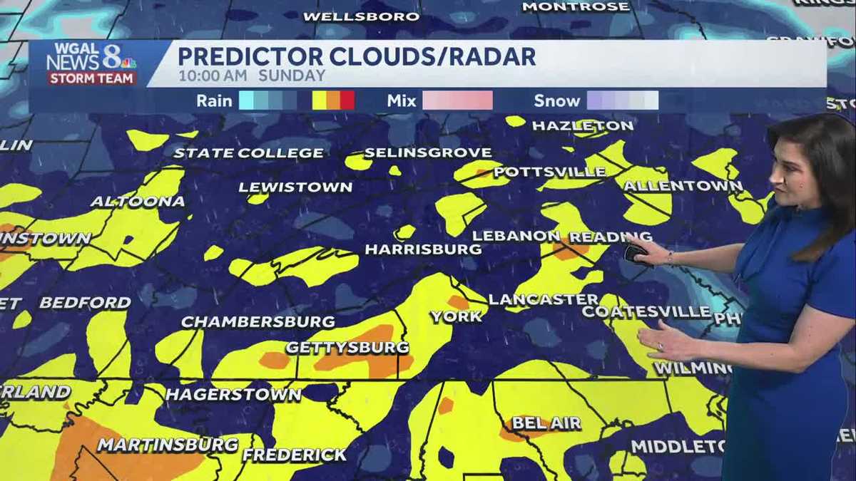 Impact Sunday: Widespread light to moderate rain, breezy & cool - WGAL