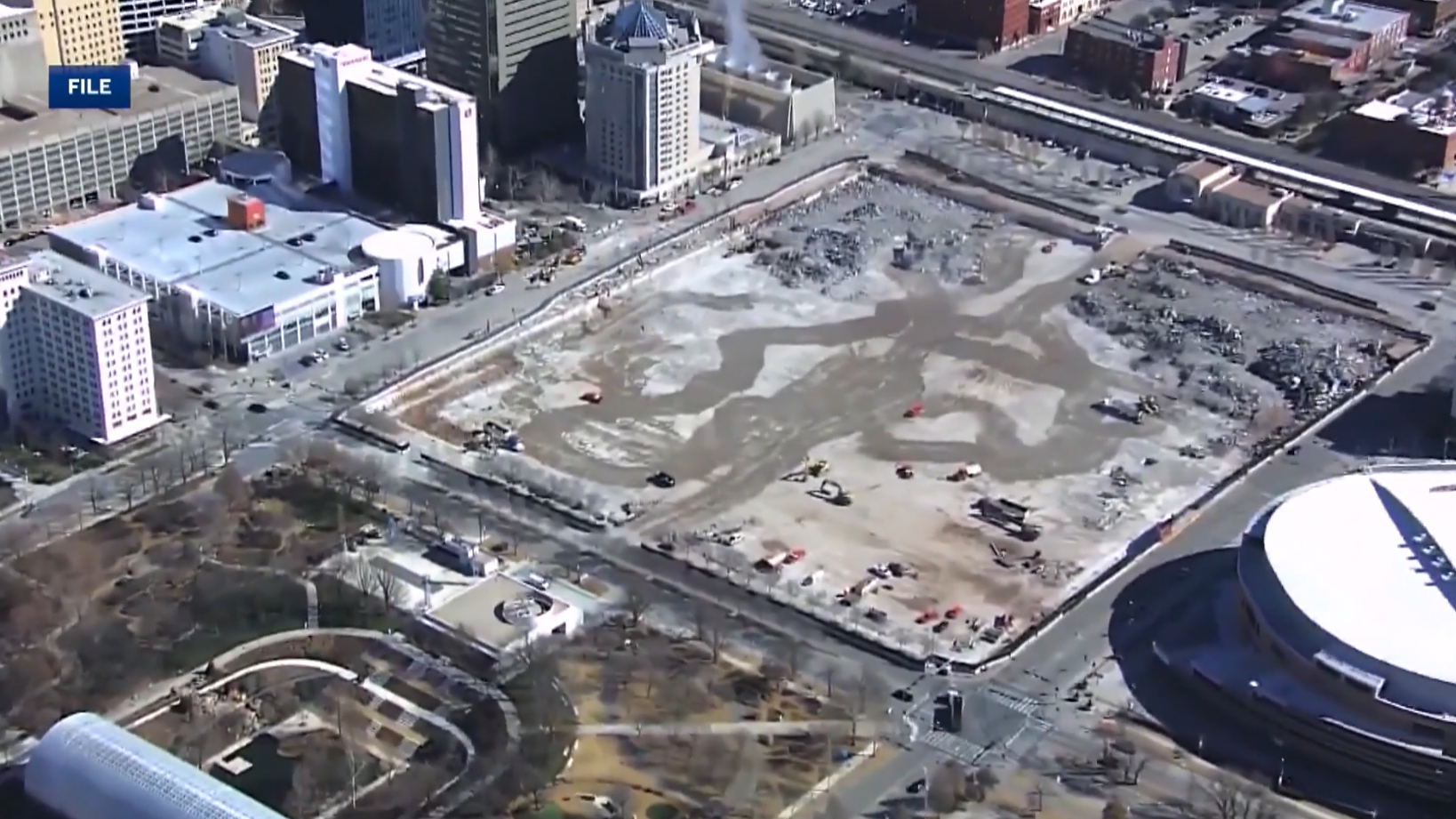 Lane closures start in downtown Oklahoma City for Continental Coliseum construction