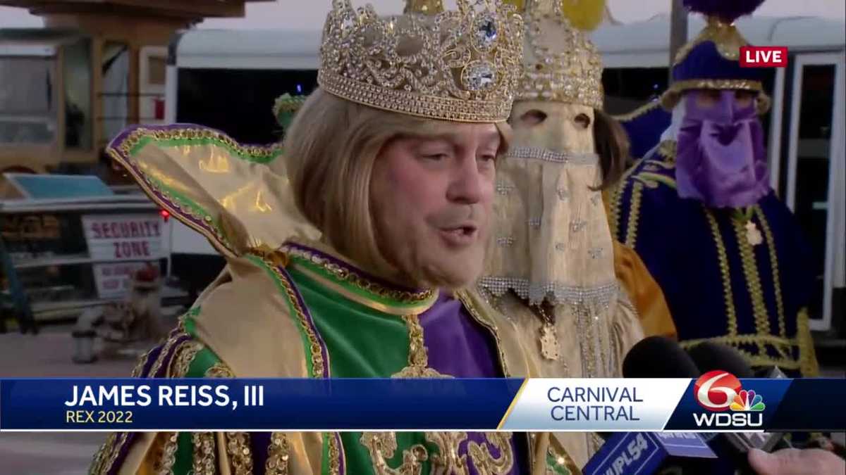 Rex, the King of Carnival, arrives in New Orleans on Lundi Gras