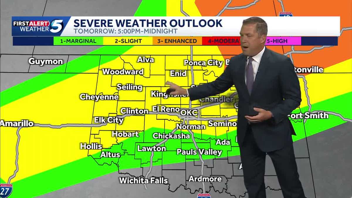 Severe storms will move in tonight & tomorrow night