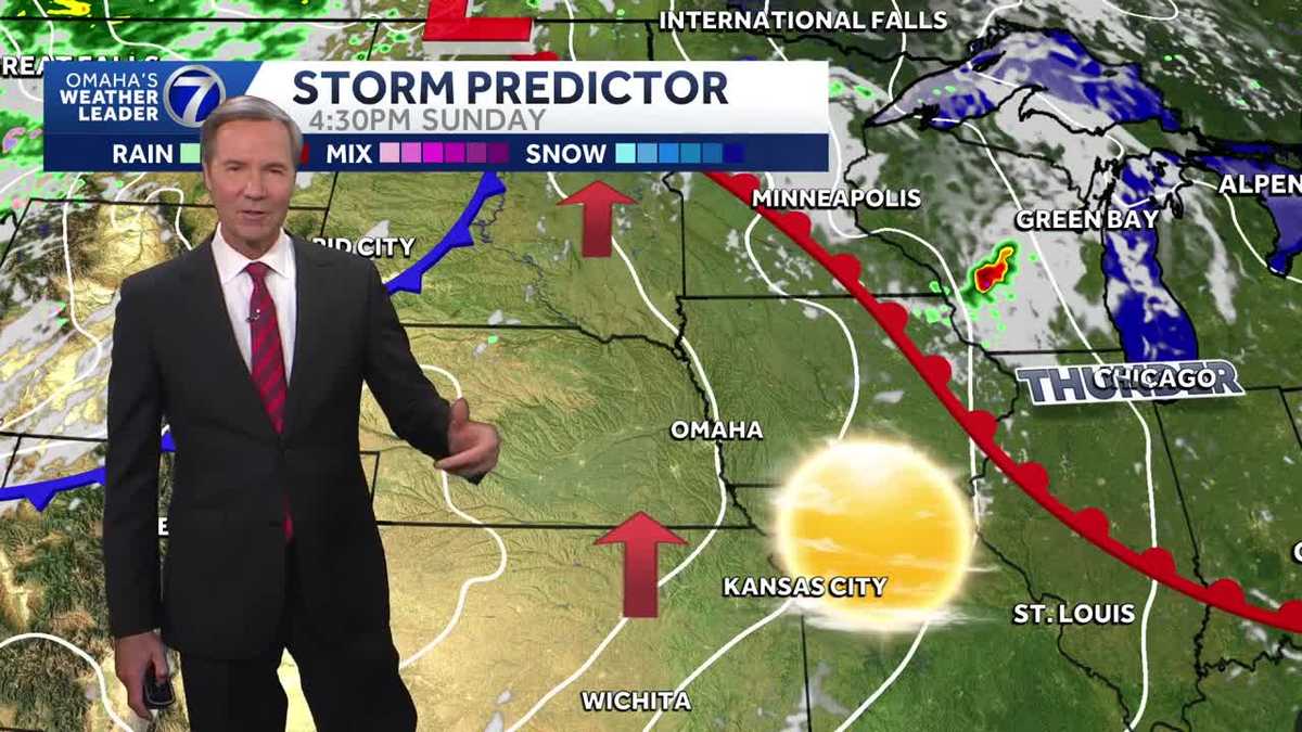 Hotter and hotter by Sunday near Omaha with highs in the 90s