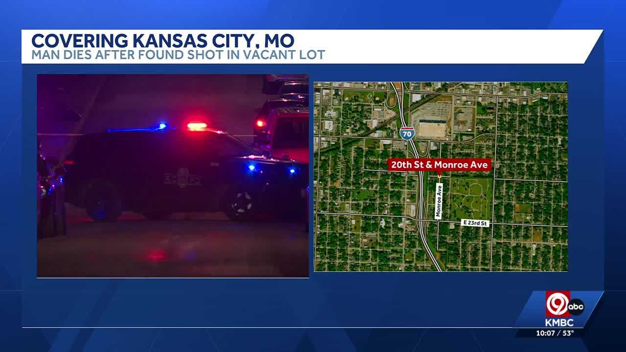 Police identify man found dead in vacant lots after shooting near 20th and Monroe in Kansas City