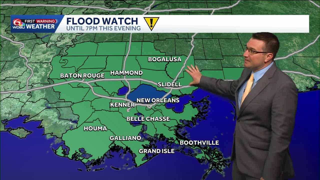 A few showers and storms are possible today