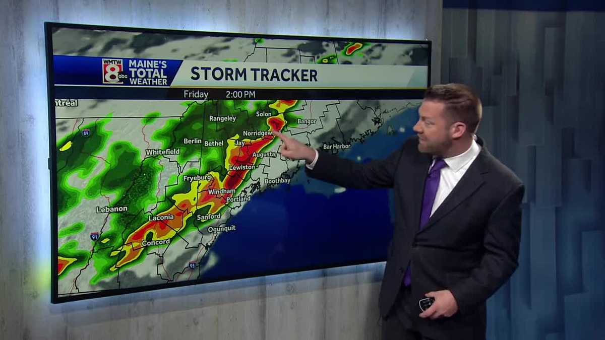 Showers In Maine Today, Potential For Stronger Storms Friday