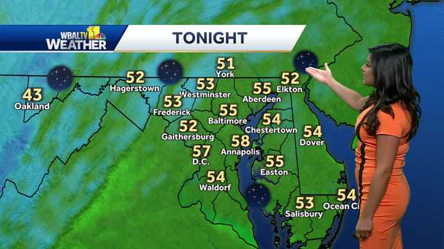 Chilly night ahead, cooler conditions continue in Maryland