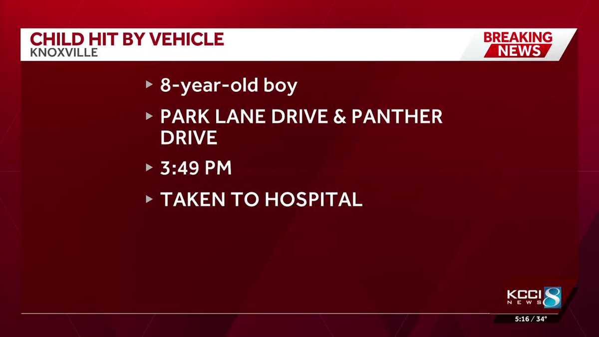 Iowa police say child was hurt after being hit by vehicle - KCCI