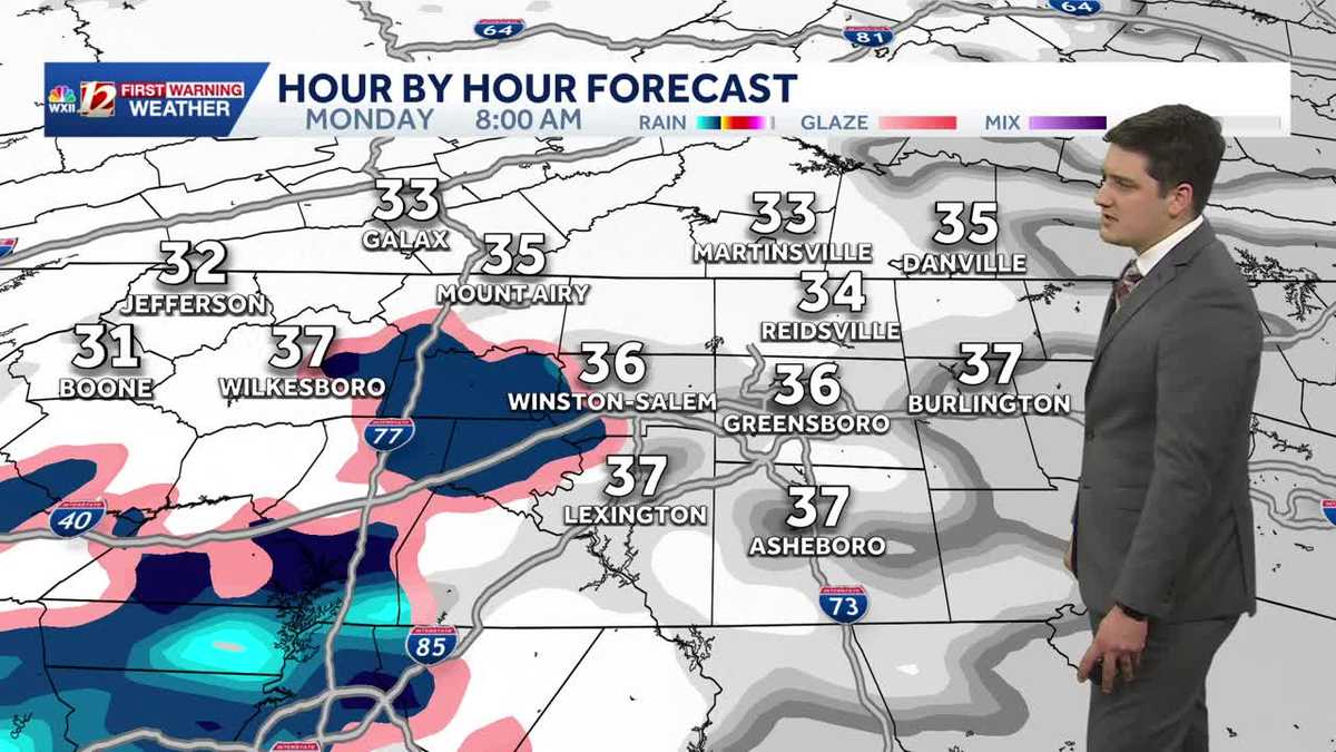 Rain could change to wet snow in the Piedmont Triad, slick travel possible