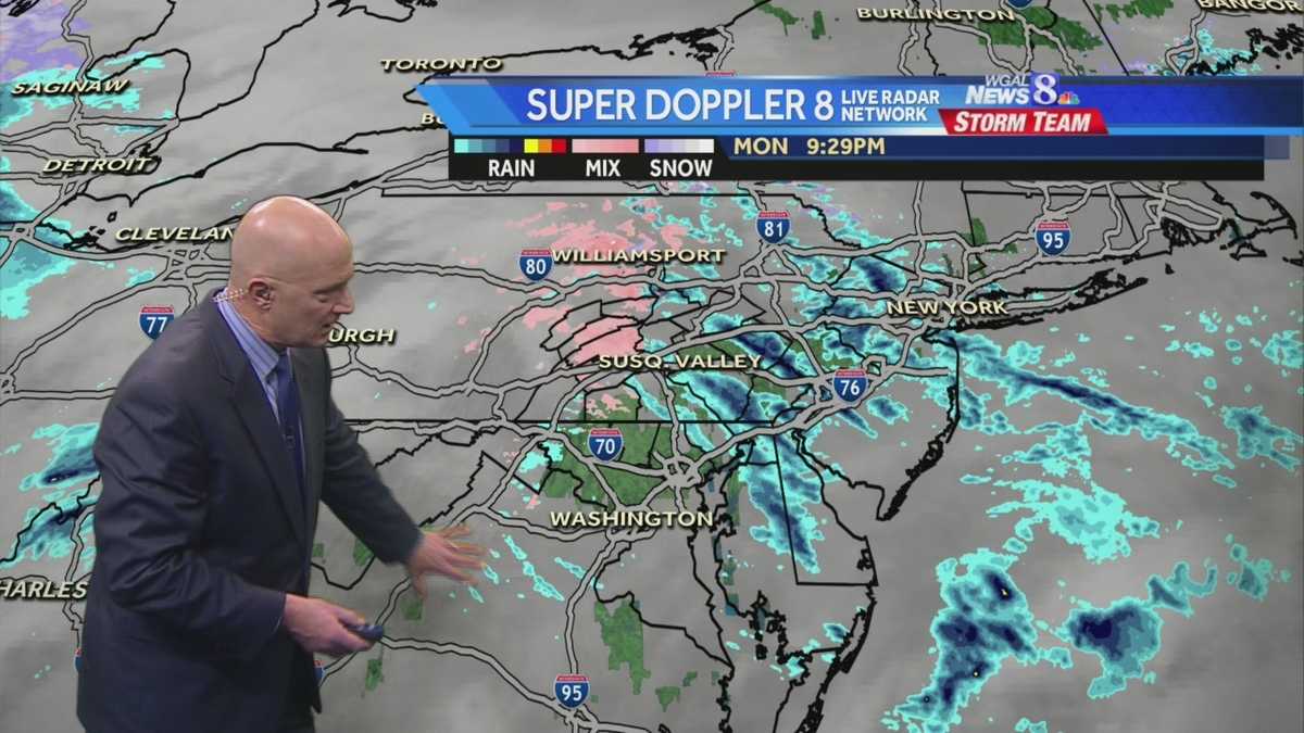 Rain, drizzle, fog Monday night