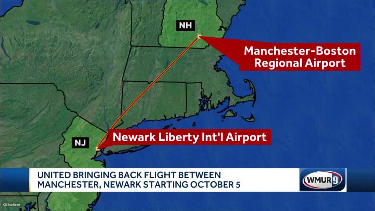 United Airlines back from NH to NJ