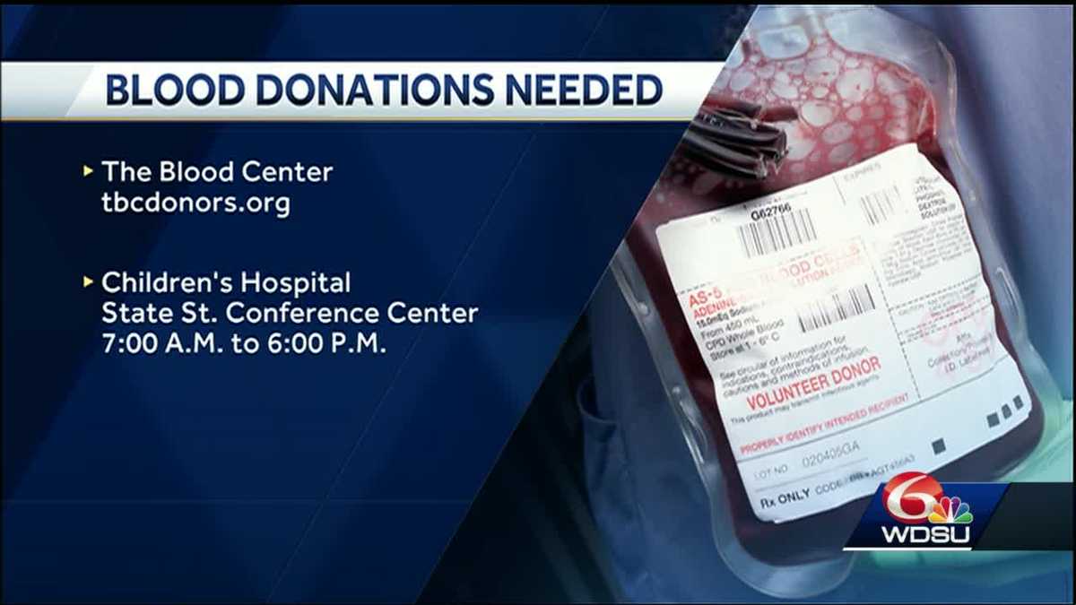 Blood banks in New Orleans area still need donations
