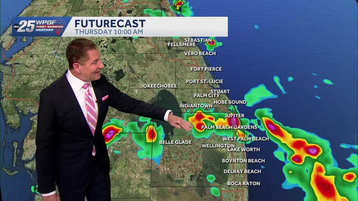 Rain chances increase ahead of drier air
