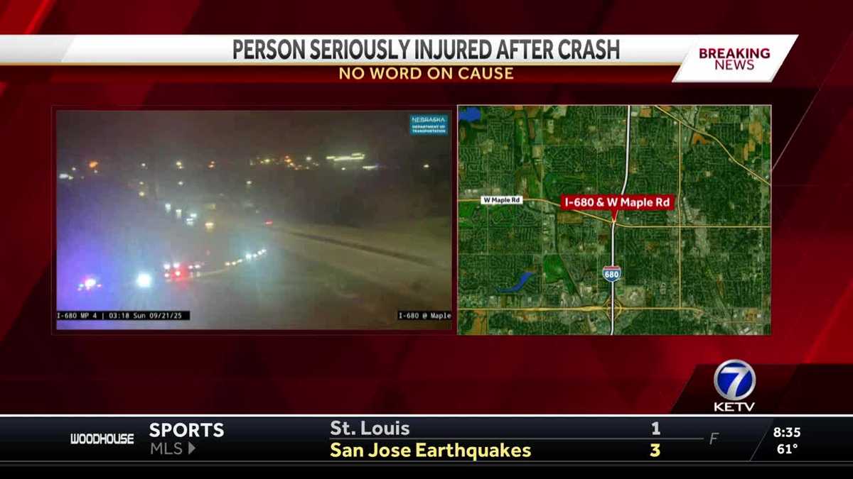 One person seriously injured after crash on interstate