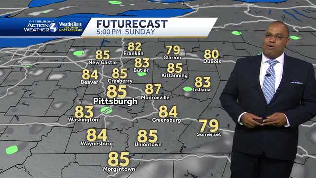 Sunny and warm for Sunday