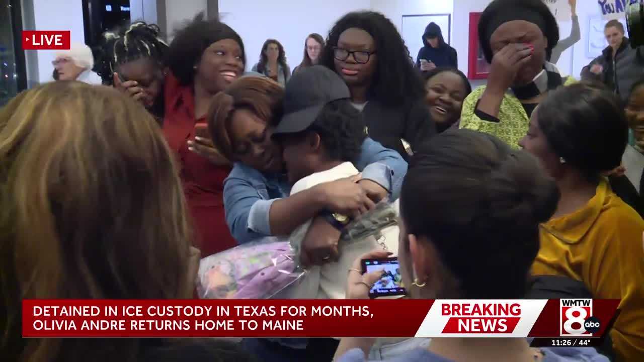 Maine teen released from ICE custody returns home