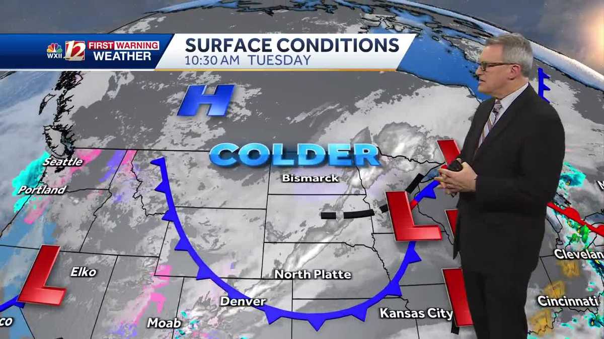 WATCH: Periods of rain through Wednesday with warm winds