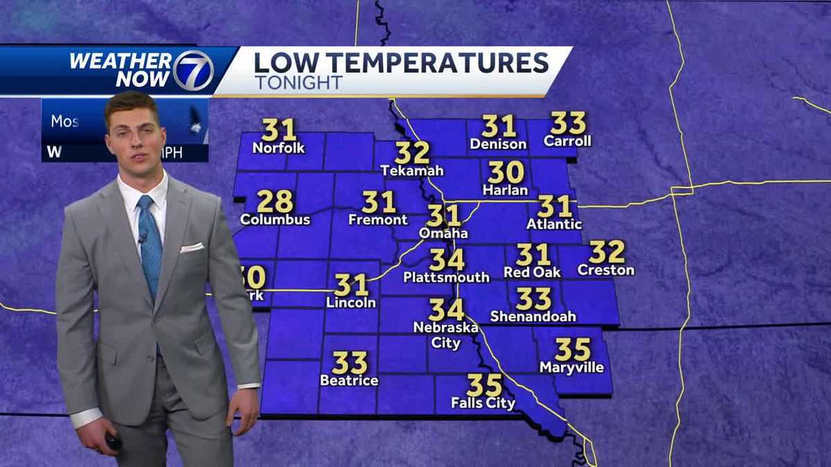 A little colder over the weekend: Thursday 8 February