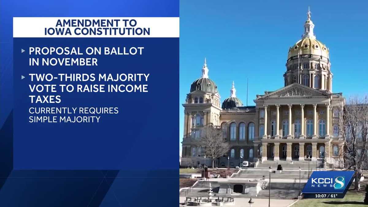 Iowa lawmakers advance constitutional amendment on income tax hikes to 2026 ballot